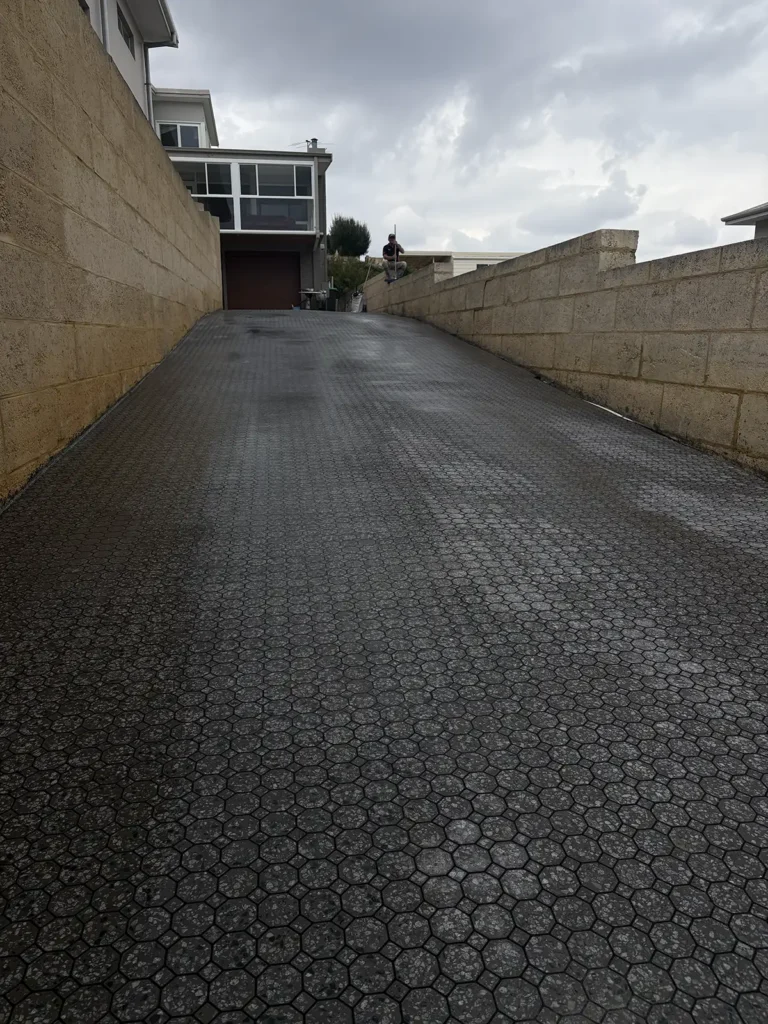 Rombus residental application for a driveway