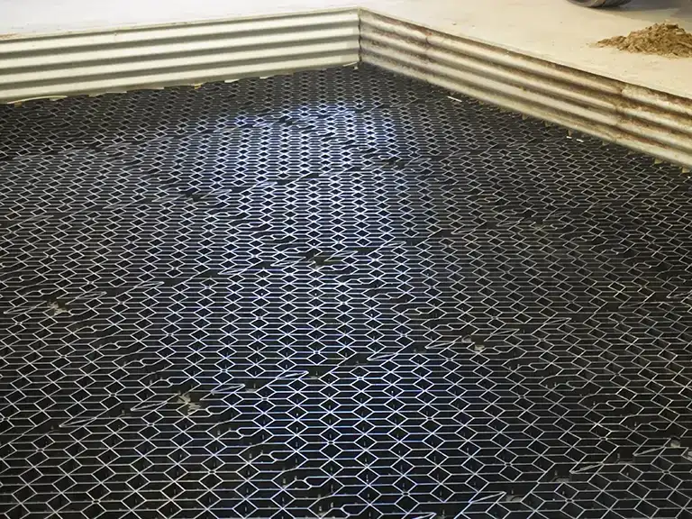 Rombus commercial flexible concrete application